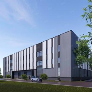 China Custom Modern Prefab Metal Buildings , Frame Structure Building Construction factory