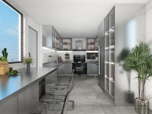 China Effortless Cooking With Fadior Modern Elegance U-Shaped Original Stainless Steel Kitchen Cabient factory