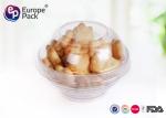 Kitchen 90Ml Clear Disposable Plastic Bowls With Lids Round Shape