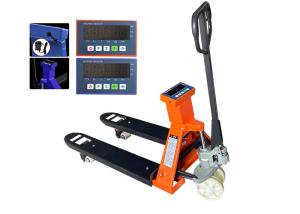 China Hydraulic Pump Manual Forklift Pallet Jack With Weight Scale 2 Ton Capacity factory
