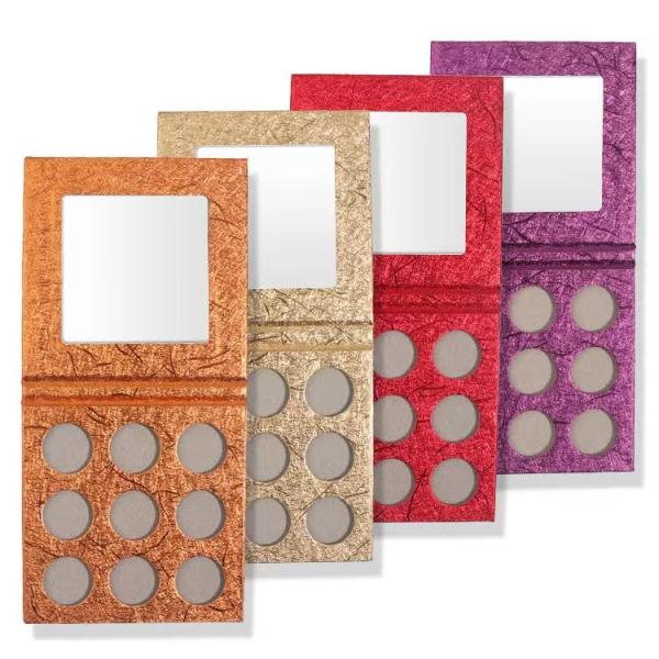 Blank Empty Magnetic Eyeshadow Palette Packaging Box 26.5mm/26mm RTS 9/12/15/18