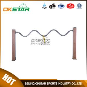 China fitness equipment for elderly wood outdoor fitness equipment for old people factory