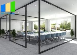 China Customized Office Aluminum Frame Demountable Glass Partition Full Height factory