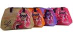 Green / Blue / Pink / Orange 75g Zipper Shopping Bag, Non Woven Carry Bags For