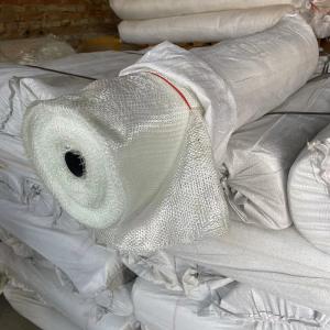 China 50m 0.2mm Reinforced Fiberglass Cloth Roll White Plain Woven factory
