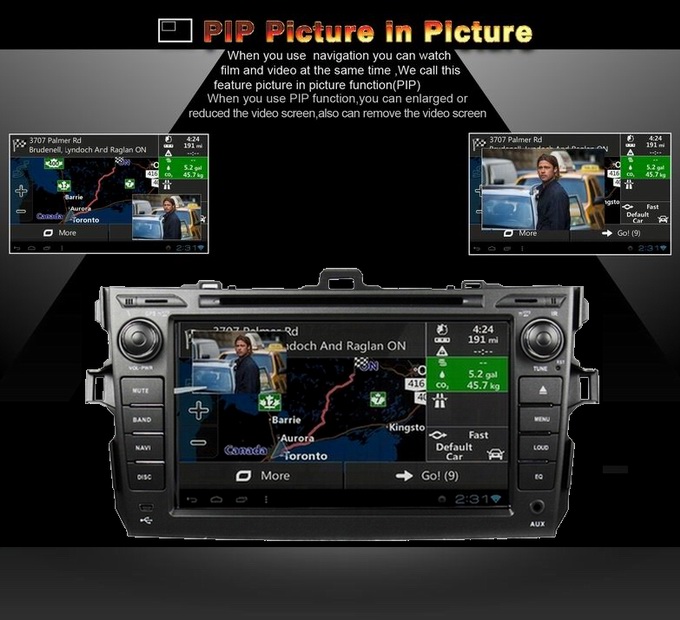 Car gps navigation for Toyota Corolla 2006-2011 with car mp3 iPod USB OCB-8010