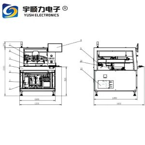 PCB Solder Paste Printer YSL-T3Plus Scraper Pressure 0~20kg PCB Backside Part