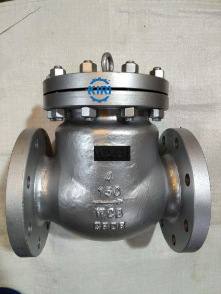 Silver Surface Cast Steel Swing Check Valve 2" - 48" Size ANSI B16.5 Flange