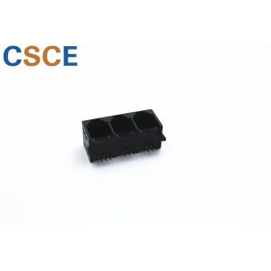 China 1 * 3 Port PBT Plastic RJ11 PCB Socket , RJ11 Mini Jack 5521 Series Voltage Rating 125V Ac on sale