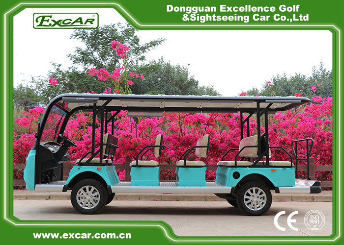 14 Seaters Electric Sightseeing Bus , 35KM/H Electric Sightseeing Car