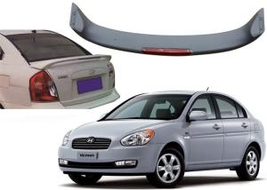 China Auto Sculpt Roof Spoiler with LED light for Hyundai Accent Verna 2000 and 2007 factory