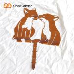 Custom Painted Corten Steel Garden Art Sculpture Wear Resisting