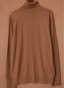 China Soft Touch Long Caramel Knit Jumper High Neck Woolen Sweater For Ladies factory