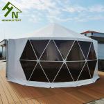 Galvanized Steel Frame Geodesic Yurt Mongolian Tent Resort Dome House