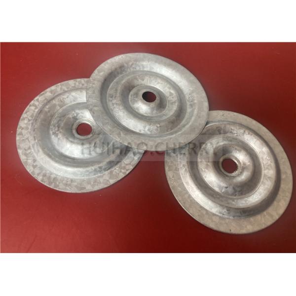 Alu-Zinc Plated Steel Insulation Fastening Plates 75mm For Attaching Roofing Insulation And Cover Boards