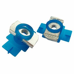 Galvanized 3/8" Grade 2 Plastic Wing Spring Channel Nuts M10 UNC Thread