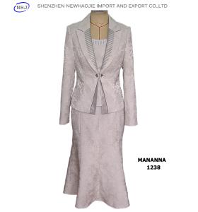China New style formal woman suits slim fit 1238 factory