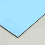 Sky Blue Indoor Acp Sheet Building Decoration 4MM Outside Wall Cladding 48in X
