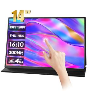 China 1920*1200P 100%s RGB Gaming Display Monitor 14&quot; 16:10 Portable Touch for LG Laptop Computer Extend Screen factory