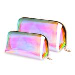 Girls Waterproof Portable Toiletry Bag With Gold Zipper