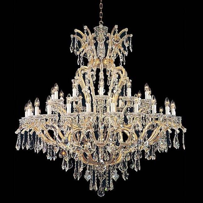 18 16 15 Light Crystal Chandelier Pendant Light Round Rectangular 80CMx60cm
