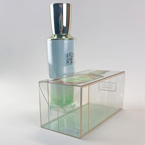 Perfume Cosmetic Packaging Box Folding PET PVC PP Clear Plastic
