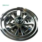 Deep Chrome 8 Inch Golf Cart Hub Caps Aluminum Golf Cart Parts For YMH E-ZGO