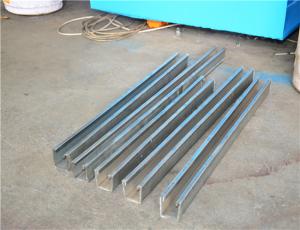 China Low Noise Metal Roof Solar Strut Channel Roll Forming Machine With 5 Ton factory
