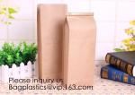 Coffee bean bag air valve kraft paper octagonal sealing aluminum foil self