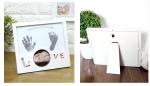 Custom Baby Birth Souvenirs Inkless Handprint / Footprint Photo Frame for