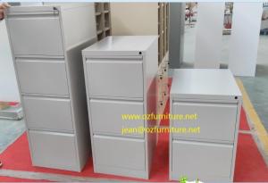 China To offer white coler vetical filing cabinet/knocked down structure/powder coating treatment/anti-tilt device factory