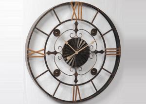 China Home Decor Handmade Antique Metal Wall Art Clock factory
