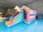 Digital Printing Inflatable Combos Colorful Unicorn Bounce House Jumping Castles