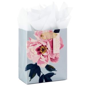 China Custom Logo Flower Plated Folding Card Paper Tote Bag Made from Recycled Materials factory