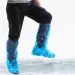 Disposable waterproof nonslip boot cover durable PE medical shoe cover high