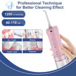 Mini Electric Water Flosser Portable Cordless IPX7 Waterproof