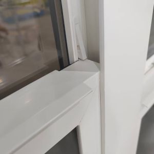 Easy Clean UPVC Single Hung Windows High Floors White Vertical Sliding Window