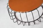 Living Room Modern Fashion Design Stainless Steel Frame Round Coffee Table