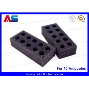 Black EVA Foam Ampoule Tray – 10x1ml Secure Storage Solution for Medical &