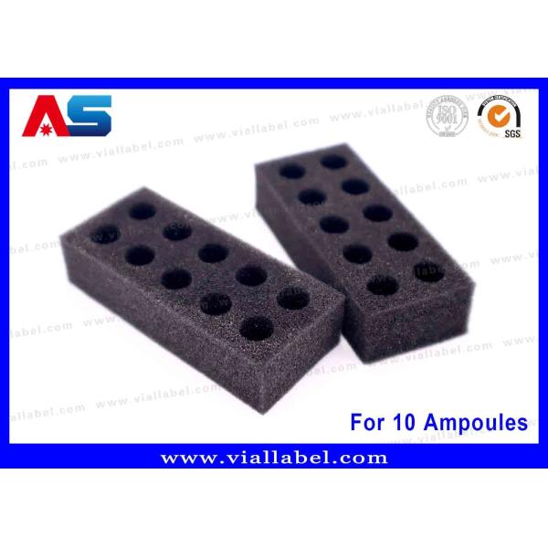 Black EVA Foam Ampoule Tray – 10x1ml Secure Storage Solution for Medical &