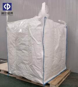 China Chemical Jumbo Bulk Bags 1 Ton Container Big Bag Top Spout 40 X 50cm White Color factory