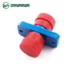 ISO9001 Flange FC To FC Fiber Optic Adapter Simplex Plastic Housing