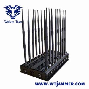 China Mobile Phone GPS Jammer 18 Bands Powerful 3G 4G Blocker WiFi UHF VHF GPS L1/L2/L5 Lojack factory