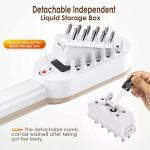 New Metal Teeth Design Hair Loss Treatment Ems Laser Vibration Massage Electric