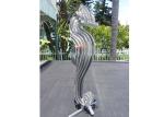 Modern Outdoor Stainless Steel Sculpture Seahorse Sculpture Matt Finish