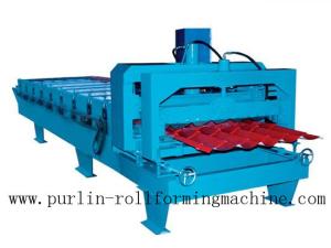 China 0.3mm - 0.8mm Roof / Wall Panel Glazed Tile Roll Forming Equipment for Architecture Roofing factory