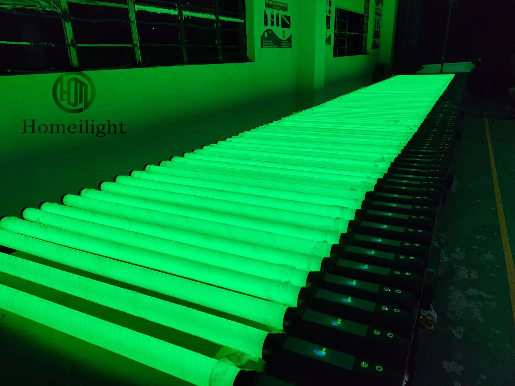360 Degree Kinetic Rotating Matrix DMX Pixel LED Tube Light RGBWA