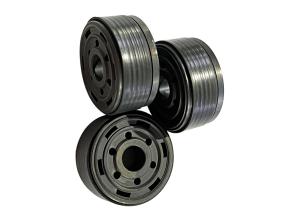 China Black Steam Treated Fe C Cu Shock Absorber Piston For Automotive Suspension factory