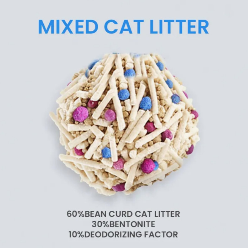 Original Flavor Kitty Litter Tofu Bentonite Deodorizing Low Dust Mixed Cat Litter