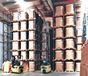 China Distribution Center Drive In Pallet Rack , High Density Racking System factory